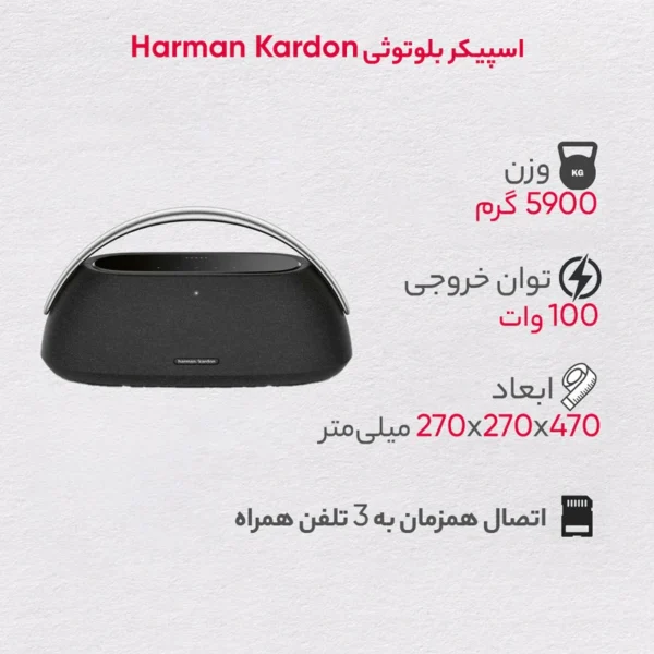 اسپیکر بلوتوثی هارمن کاردن Go + Play 3 قابل حمل - تصویر 5