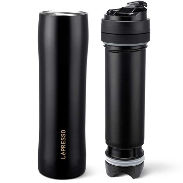 ماگ فرنچ پرس استیل قابل حمل لپرسو Lepresso LPSPFPBK - تصویر 2
