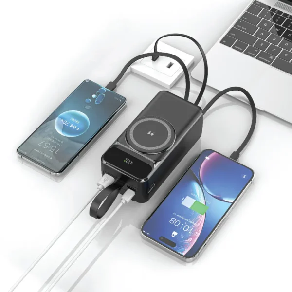 پاوربانک گرین لاین Everton 40000mAh مدل GNEVRTN40KBK با شارژ سریع PD 20W - تصویر 2
