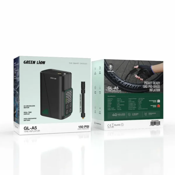 کمپرسور باد شارژی گرین لاین GL-A5 مدل GNGLA5TINFBK با فشار 150 PSI - تصویر 4