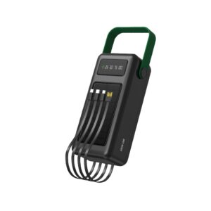 پاوربانک خورشیدی گرین لاین Solar Max ظرفیت 50000 میلی‌آمپرساعت مشکی