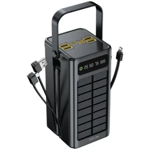 پاوربانک خورشیدی گرین لاین Solar X ظرفیت 60000 میلی‌آمپرساعت