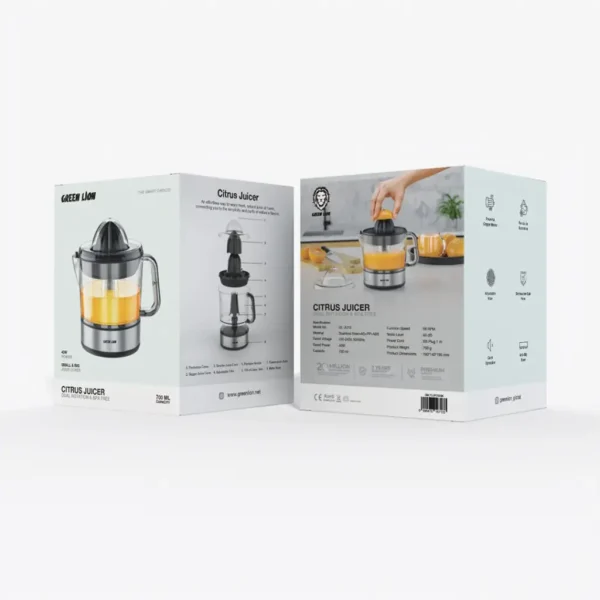 آبمیوه‌گیری مرکبات گرین لاین 700 میلی‌لیتر مدل Dual Rotation - تصویر 7