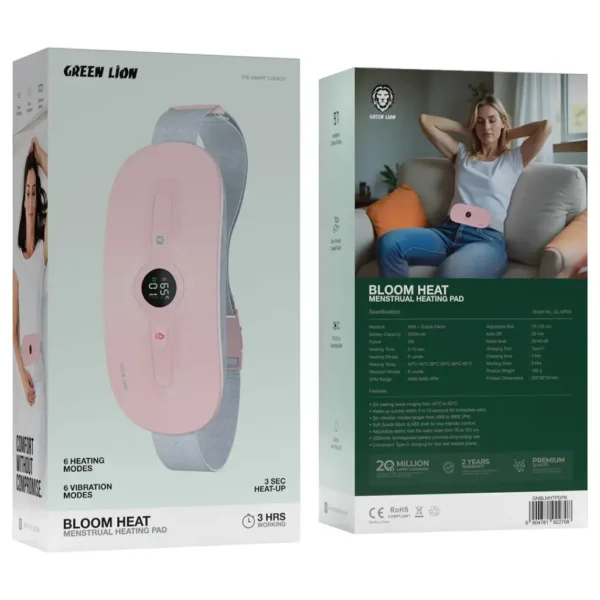 ماساژور و کمربند گرم کننده قاعدگی Bloom Heat گرین لاین - تصویر 2