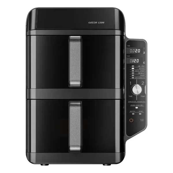سرخ کن بدون روغن دوقلو گرین لاین مدل Double-Decker Pro Digital Air Fryer - تصویر 5