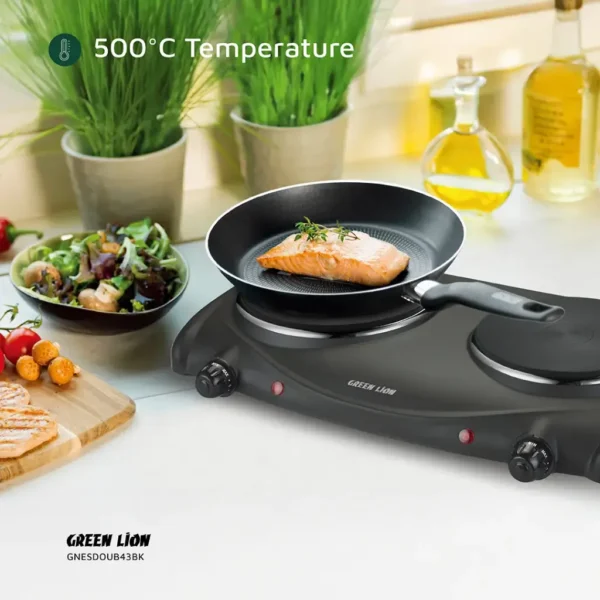اجاق برقی دو شعله گرین لاین مدل Electric Stove Double Hot Plate - تصویر 2
