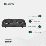 اجاق برقی دو شعله گرین لاین مدل Electric Stove Double Hot Plate - تصویر 7