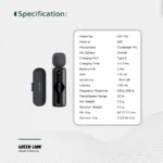 میکروفون بی‌سیم گرین لاین GM-75X با حذف نویز 3 سطحی مدل GNGM75XMICBK - تصویر 8