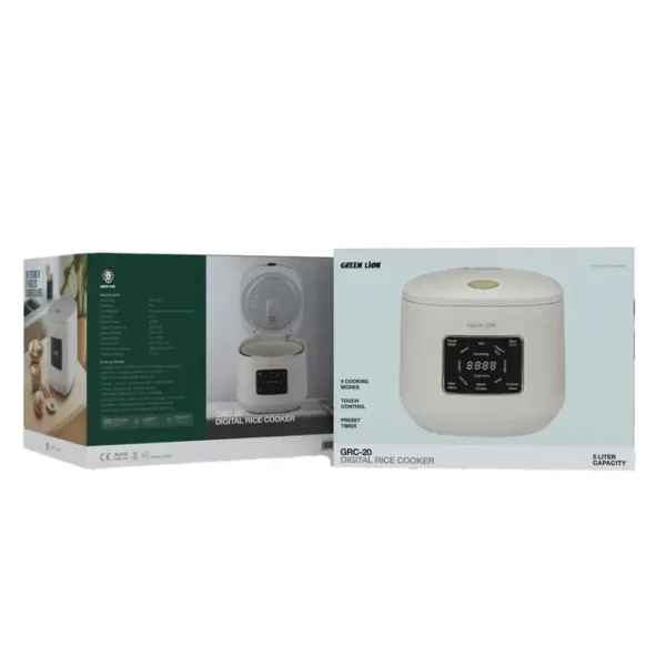 پلوپز دیجیتال GRC-20 گرین لاین ظرفیت 5 لیتری - تصویر 2