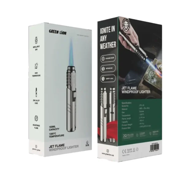 فندک جت گرین لاین | Jet Flame Windproof Lighter | GNJTFLMWPLSL - تصویر 3