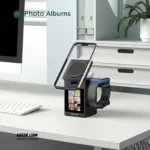استیشن شارژ بی‌سیم گرین لاین Smart Station Pro با نمایشگر LCD و اسپیکر - تصویر 2