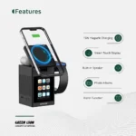 استیشن شارژ بی‌سیم گرین لاین Smart Station Pro با نمایشگر LCD و اسپیکر - تصویر 3