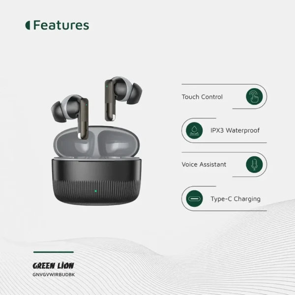 هندزفری بلوتوثی گرین لاین مدل Vancouver True Wireless Earbuds - تصویر 2