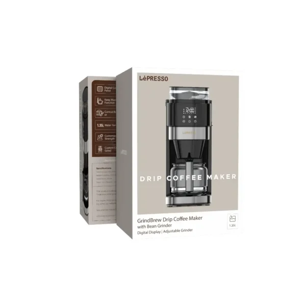 قهوه‌ساز لپرسو با آسیاب داخلی مدل مشکی LePresso Coffee Brewer - تصویر 3