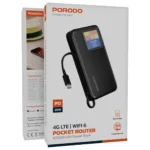 پاوربانک پرودو مدل PDPBFCH087 ظرفیت ۱۰ هزار با مودم جیبی ۴G LTE - تصویر 3