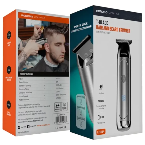 ماشین اصلاح مو و ریش پرودو مدل T-Blade Hair And Beard Trimmer - تصویر 2