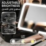 کیف لوازم آرایش مسافرتی پورودو با آینه LED جداشونده مدل PDLFST182 کد PDLFST182BK - تصویر 5