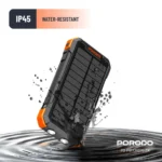 پاوربانک خورشیدی پورودو 20000mAh | 4-Panel Solar | PDPBFCH070BK - تصویر 2
