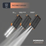 پاوربانک خورشیدی پورودو 20000mAh | 4-Panel Solar | PDPBFCH070BK - تصویر 6