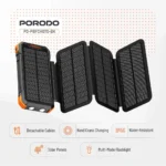 پاوربانک خورشیدی پورودو 20000mAh | 4-Panel Solar | PDPBFCH070BK - تصویر 8