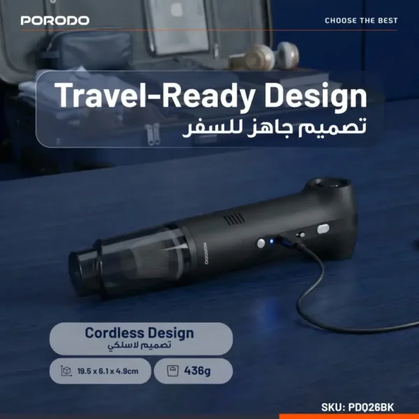 جارو شارژی و دمنده خودرو پرودو Tornado مدل PD-LFSTVC - تصویر 5