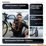 کمپرسور باد شارژی پورودو مدل Voltair ۷۵۰۰ میلی‌آمپر با نمایشگر فشار - تصویر 7