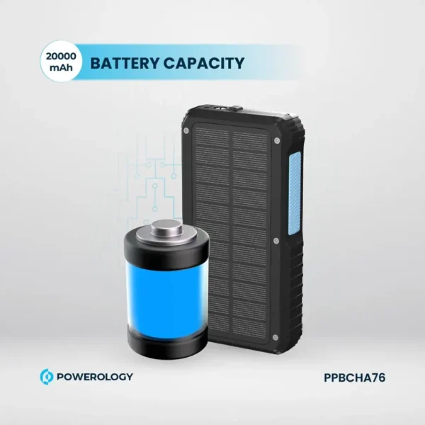 پاوربانک خورشیدی 20000 پاورولوژی | Powerology 20000 Power Bank | - تصویر 3