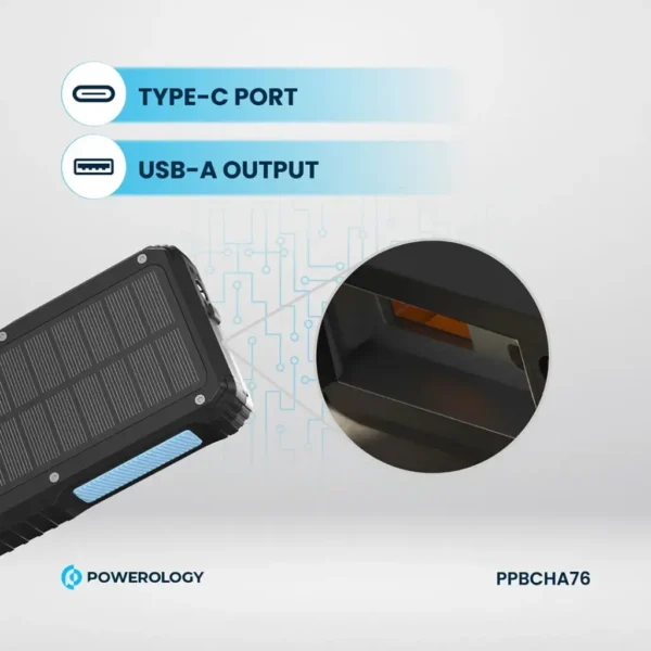 پاوربانک خورشیدی 20000 پاورولوژی | Powerology 20000 Power Bank | - تصویر 4
