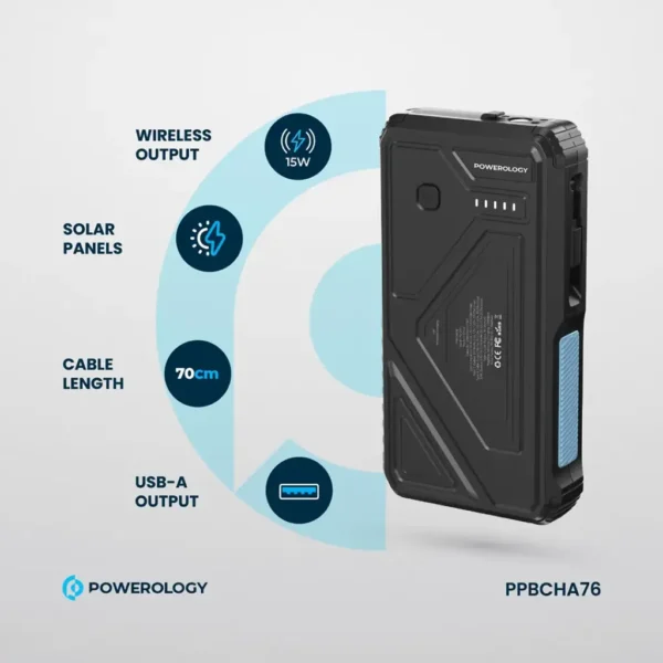 پاوربانک خورشیدی 20000 پاورولوژی | Powerology 20000 Power Bank | - تصویر 6