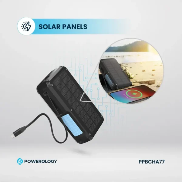 پاوربانک خورشیدی وایرلس پاورولوژی ظرفیت 27000 میلی‌آمپرساعت - تصویر 9