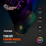ماوس گیمینگ پرودو مدل PDX322 با سیم - تصویر 2