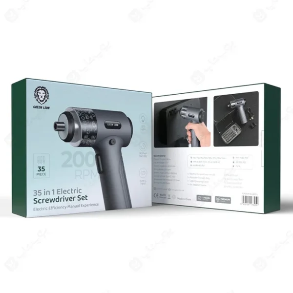 ست پیچ گوشتی برقی 35 در 1 گرین لاین - تصویر 3