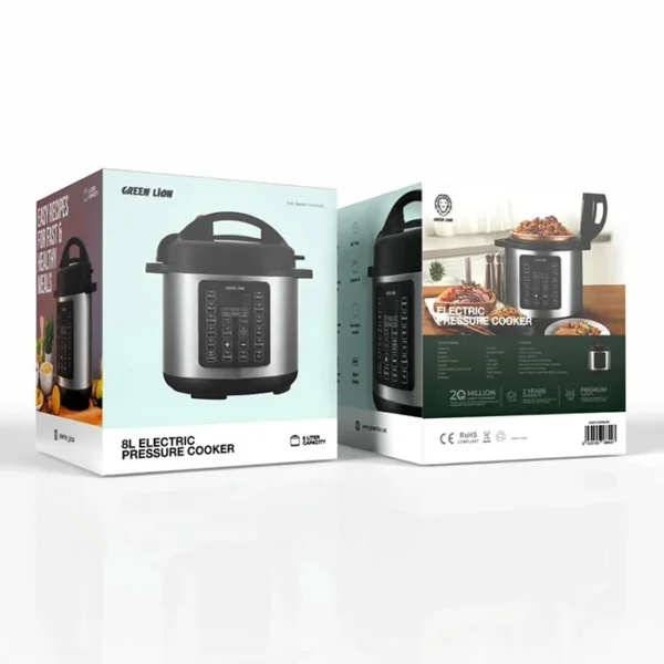 زودپز برقی گرین لاین مدل 8L Electric Pressure Cooker - تصویر 2