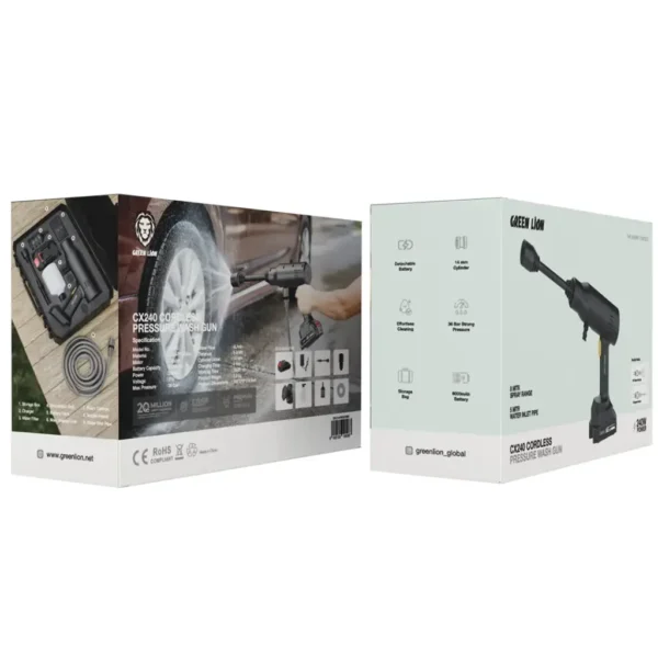 کارواش شارژی گرین لاین CX240 مدل GNC240WGUNBK با فشار 36 بار - تصویر 2