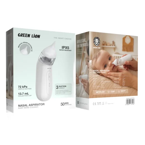 دستگاه تخلیه بینی نوزاد گرین لاین Nasal Aspirator مدل GNNASLASPRTWH - تصویر 2