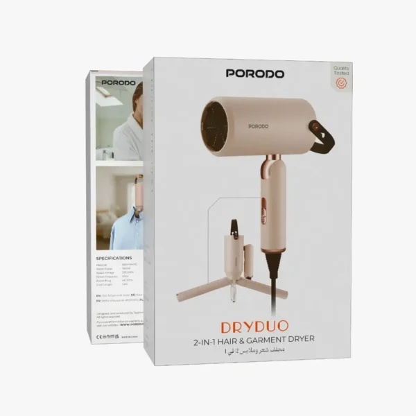 سشوار و خشک کن پورودو | Porodo DryDuo 2-In-1 Hair & Garment Dryer | PDLFSTD32PK - تصویر 2