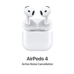 هندزفری بی‌سیم اپل AirPods 4 با قابلیت حذف نویز فعال ANC