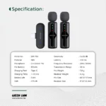 میکروفون بی‌سیم گرین لاین GM-76X با حذف نویز 3 سطحی - تصویر 8