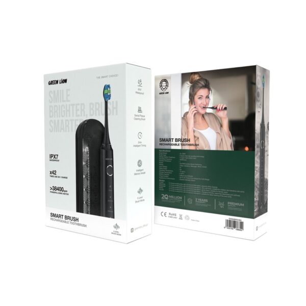 مسواک برقی شارژی گرین لاین Smart Brush مدل GNSMBRSHBK - تصویر 2